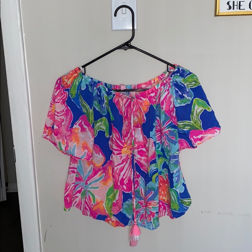 off shoulder lilly pulitzer top